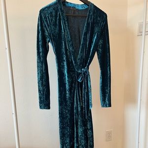 BCBGMAXAZRIA velvet long dress